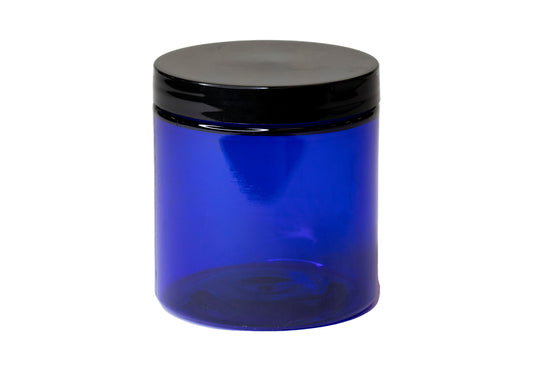 Cobalt PET Jar w/ Lid